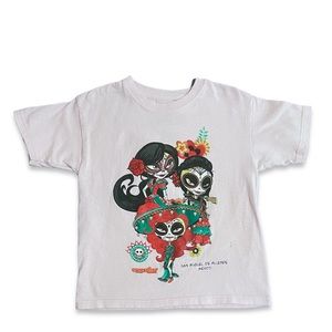 Calaveritas San Miguel de Allende Mexico T Shirt Dios De Los Muertos Girl cute